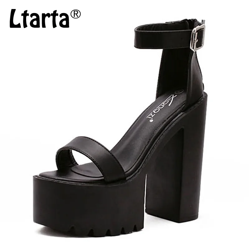 

LTARTA 2019 14.5CM Women Platform Summer Sandals Thick Heels Sandals Platform Casual Russian Shoes Drop Sale JXQ-A1673