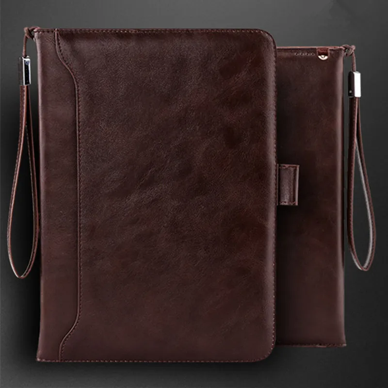 

Hmsunrise Smart Leather Case for apple iPad air 2 A1566 A1567 Auto Wake Up/Sleep Hand Hold storage bag full protection 9.7 inch