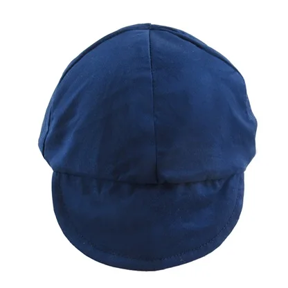 Детский берет для маленьких мальчиков дамская шляпа без полей Детский Костюм Пилота капитана полиции модные теплые шапки детская бейсбольная кепка - Цвет: Blue hat