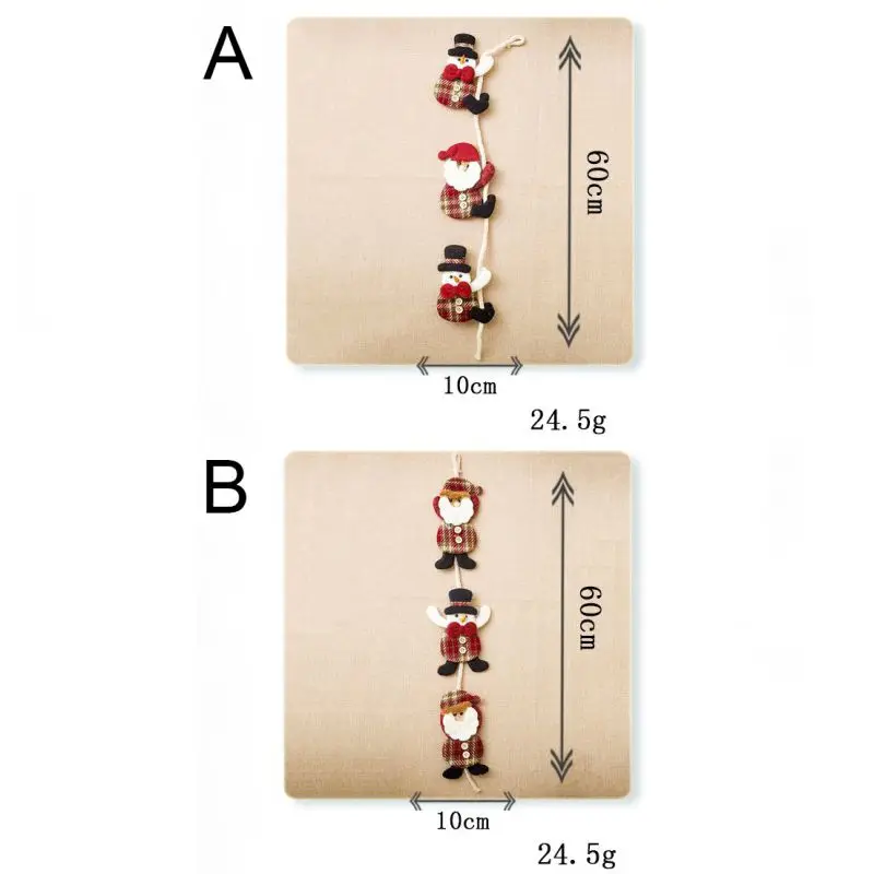 Рождественский креативный кукольный кулон Скалолазание Веревка Санта ткань декор кулон рождественский дом Шкаф Декор Рождественский