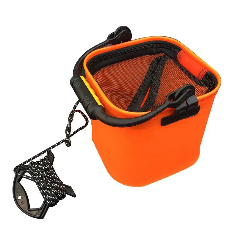 20 CM EVA Water Bucket with Rope Collapsible Bucket for Camping/Fishing
