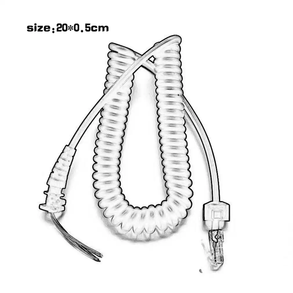 Detectorcatty Mic Cable for Yaesu MH-48A6J FT-7800 FT-8800 FT-8900 FT-7100M FT-2800M FT-8900R Handheld Mic Extension Cable Cord