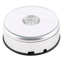 IMC Горячая 7 светодиодный светильник Стенд поворотный стол Вращающаяся база для дисплея кристаллов стекло