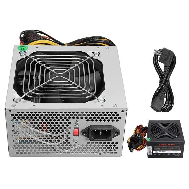 

Max 1000W Atx Power Supply Quiet Fan For Intel For Amd Pc Psu Pc Computer Miner Eu Plug