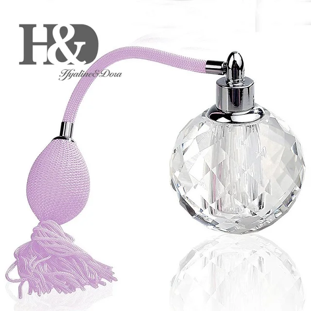 H& D 10 мл Винтажный стиль многоразовый пустой кристалл флакон духов розовая лампа с кисточкой распылитель коллекционный подарок для леди - Цвет: Color 1
