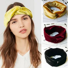 Женские головные повязки для йоги Пилатес Спорт Йога аксессуары широкая головная повязка фланель Эластичный Бант дизайн Танец Байкер эластичная повязка для головы