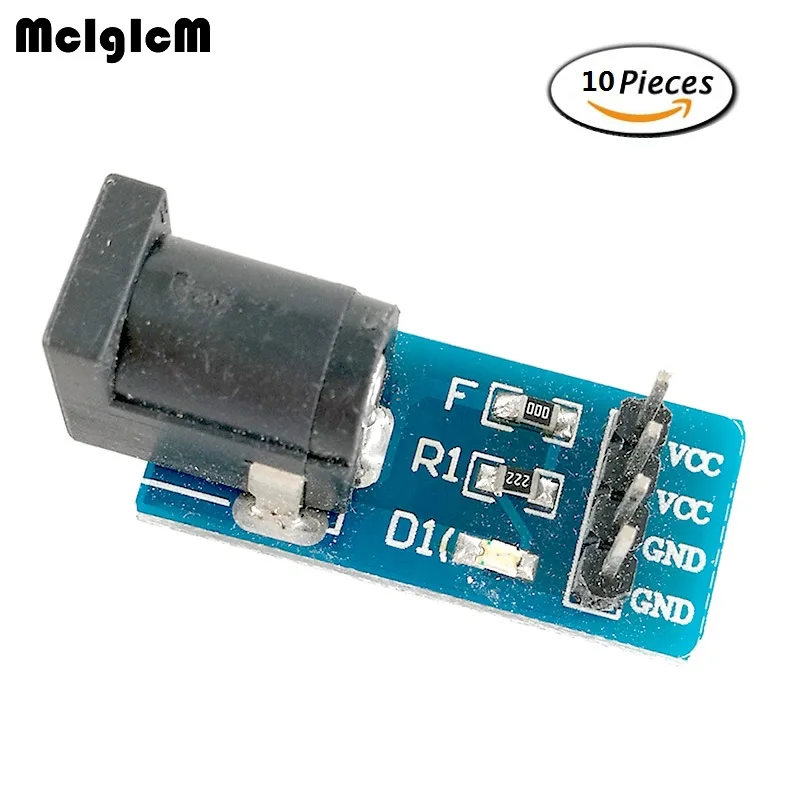 

MCIGICM 100pcs 5.5mmx 2.1mm DC Jack Socket Plug Power Supply Module DC Power Adapter Plate Board 5.5 x 2.1mm Connector