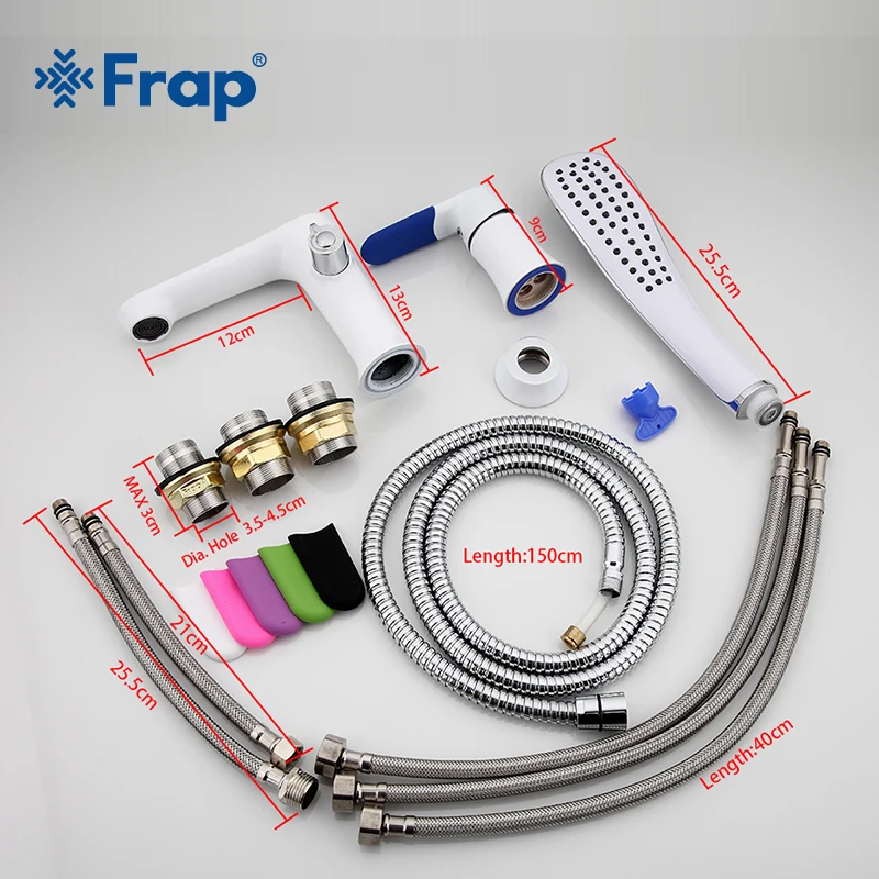Frap Three-piece Bathtub Faucet Three-hole