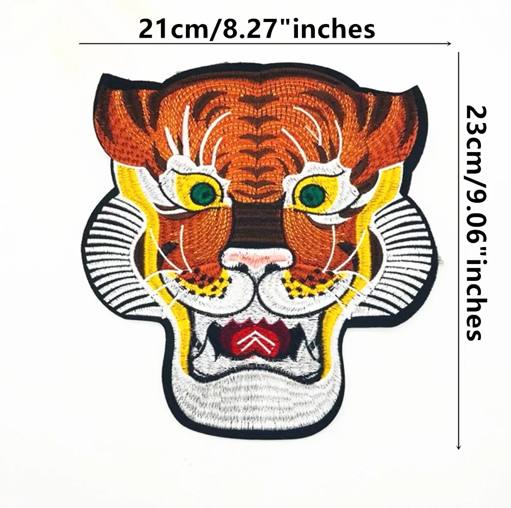 10piece-Lion-Tiger-Head-Embroidery-Sew-on-Applique-Repair-Fabric-Patches-Clothes-Decorated-Sewing-Accessories-TH798 (1)