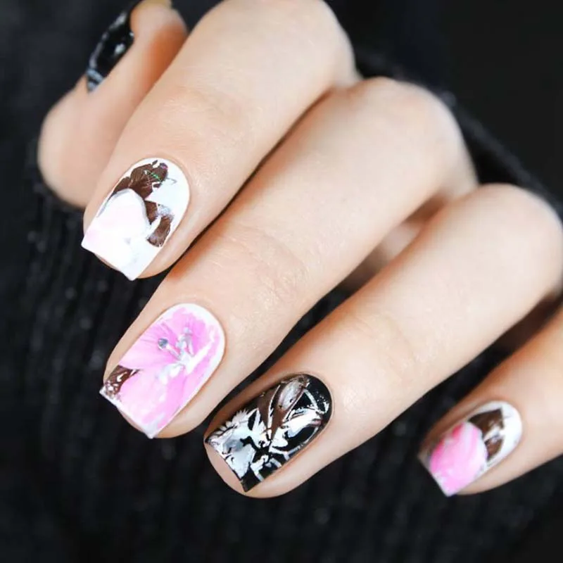 Фольга для ногтей BORN PRETTY наклейки Геометрическая Лазерная переноса ногтевого