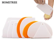 HOMETREE 19 стиль лопатка для выпечки неправильный скребок для опилок DIY скребок для масла Круглый прозрачный кухонные принадлежности для выпечки H551
