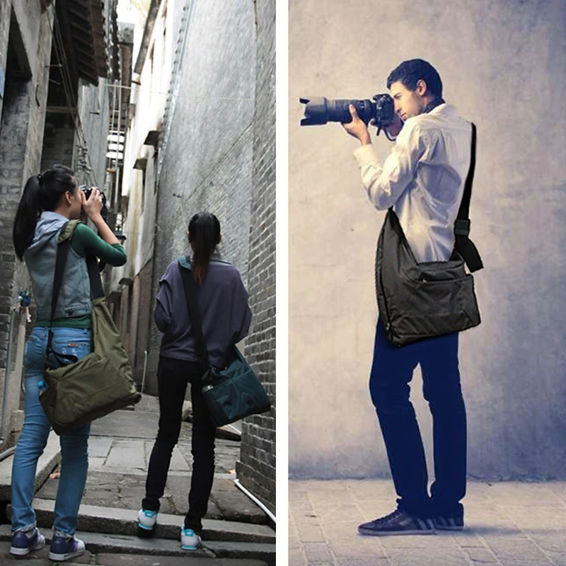Leve à Prova Bolsa de Ombro Bolsa de Câmera Homem e Mulher Venda Quente Careell Dslr Água Slr Câmera Micro-único Profissional Casual C2028 - Image 5