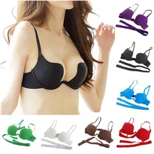 Fashion Sexy font b Women b font font b Bra b font Deep U Low Cut