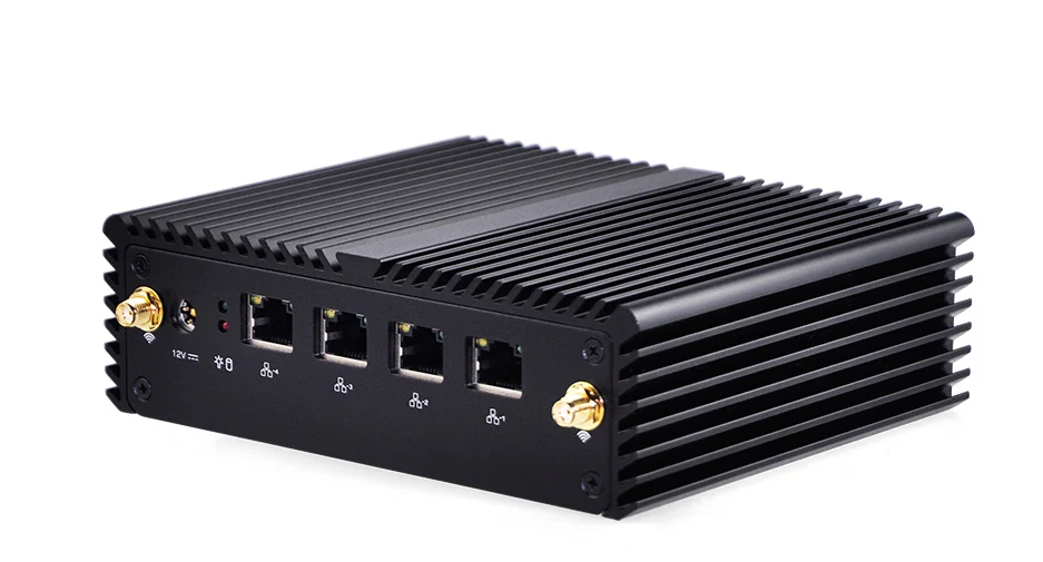 Qotom Pfsense Мини ПК Q190G4 x86 4 LAN, Bay trail j1900 микро ПК сервер Linux Ubuntu Промышленный маршрутизатор безвентиляторный мини компьютер