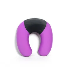 Ледяная шелковая u-образная подушка памяти Хлопок Подушка с ворсом медленный отскок Спящая Подушка защита шейный позвонок дорожная подушка