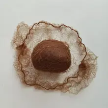 100 шт коричневая нейлоновая сетка для волос для ухода за волосами или укладки сетки для булочка 20 дюймов стрейч длина 5 мм сетка