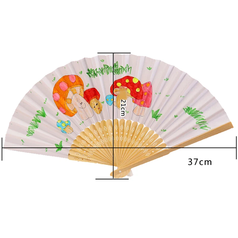 Ручной работы Забавный рисунок «сделай сам» игрушки пустой бумажный веер для детей живопись детский сад творческая игрушка