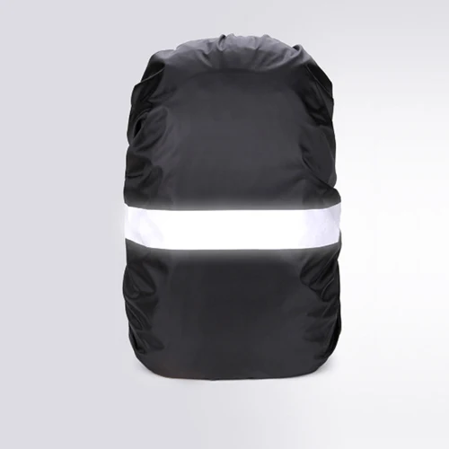 Дождевик рюкзак светоотражающий 20l 35l 40l 50l 60l водонепроницаемая сумка камуфляжная тактическая походная альпинистская Пылезащитная крышка - Цвет: Black