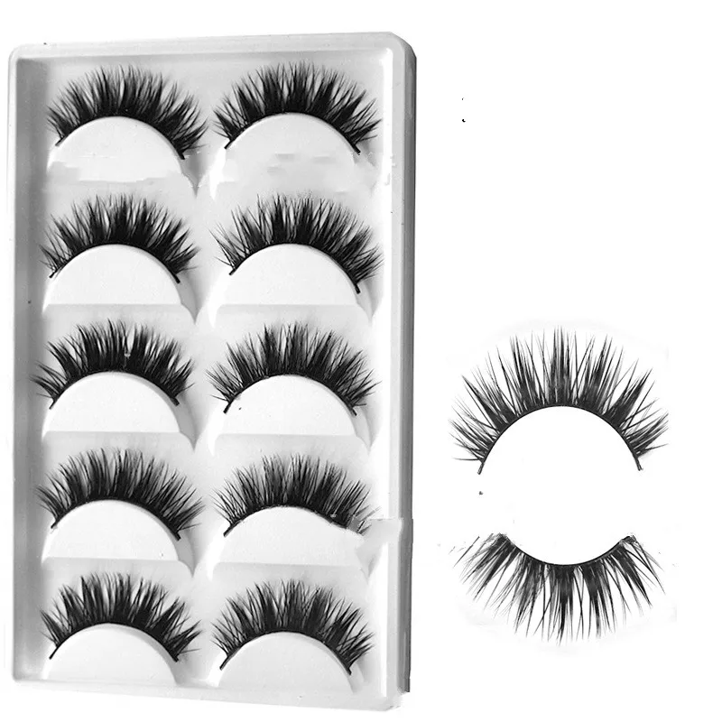 

New 3 Pairs Natural False Eyelashes Fake Lashes Long Makeup 3d Lashes Extension Eyelash Eyelashes for Beauty Y-40