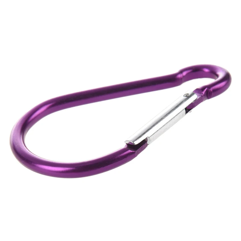 

Large D Shaped Aluminum Carabiner Bi-colored Clip Hook for Hiking Camping #8