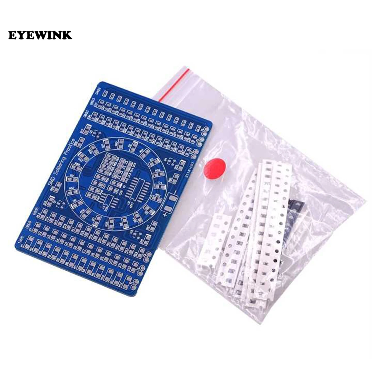 10 шт. CD4017 вращающийся LED SMD NE555 паяльная доска DIY Kit Fanny Skill тренировочный