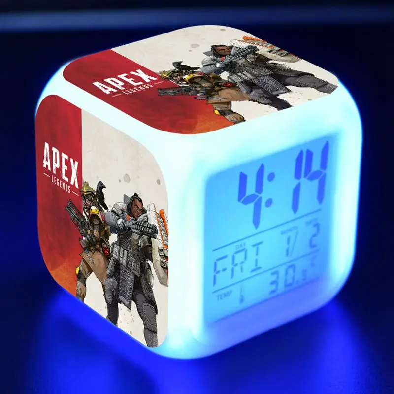 Боевой Королевский Apex Legends рисунок светодиодный Будильник красочный флэш-светильник Apex Legends игра для мальчиков Figma игрушки - Цвет: N4