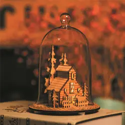 Home Decor Ретро Винтаж ночник Романтический светодиодный светильник небольшой домик лампа с Стекло Обложка творческий подарок ко Дню Святого