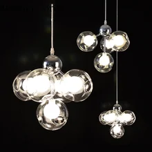 

Postmodern minimalist art creative bubbles chandeliers stained glass balls chandeliers restaurants bars children's room lights