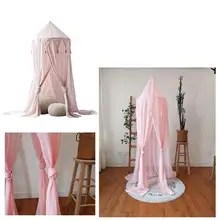 Стиль детская шифоновая палатка с треугольными кисточками розовая детская фотография Реквизит новорожденный немецкий тип сетка от комаров для детской кроватки палатка мечты