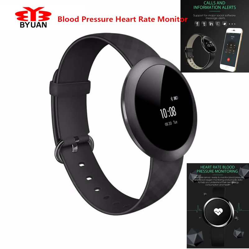 Blood Pressure Blood Oxygen Bluetooth Smart Bracelet Smart band Heart Rate Monitor Fitness Tracker pk fit