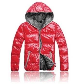 

2019 New Men Cotton Clothing Parkas Candy Zipper Male Warm Parkas Men's Hooded Jacket Coat M-3XL