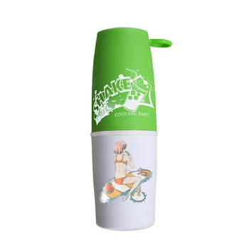 

Coffee Tea Water Fast Cooling Cup Mini Portable Physical Cooling Thermos Cup 300ML Stainless Steel Cooling Shake Cup