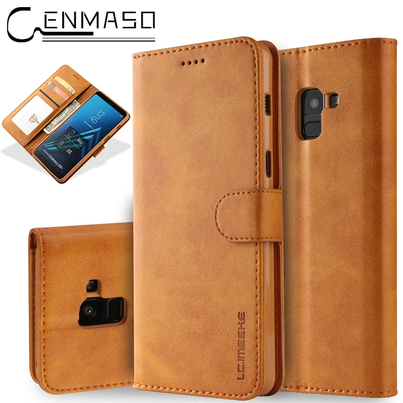 

Flip PU Leather Case For Samsung Galaxy A8 Plus 2018 case Book Wallet Phone Cover For Samsung A8 2018 case A8 2018 Plus Hoesje