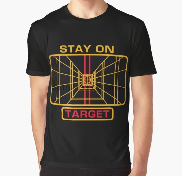 

All Over Print Women T Shirt Men Funny tshirt STAY ON TARGET Graphic Women T-Shirt