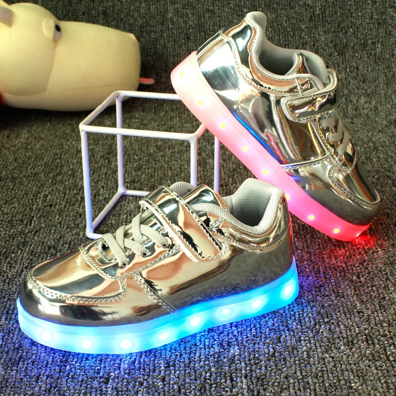 2019 Новая мода Световой buty светодиодный индикатор зарядки USB детская обувь для