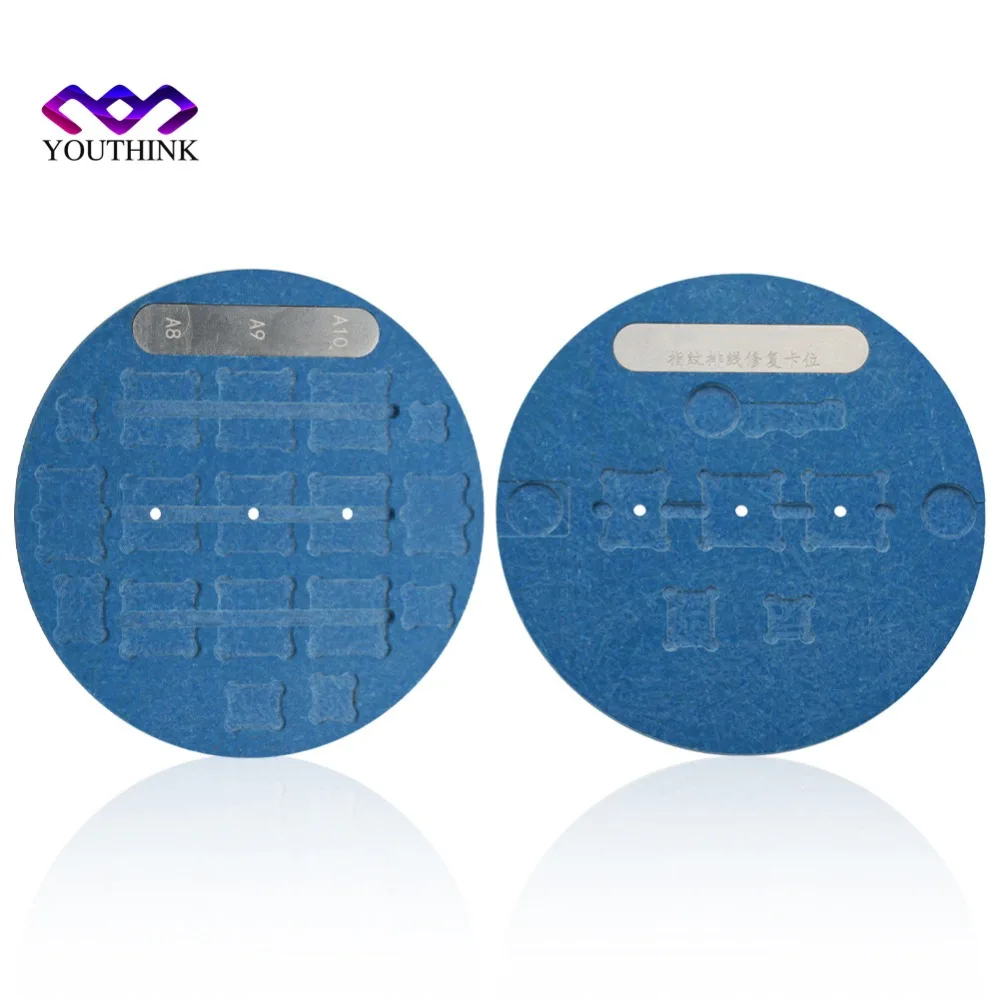 

Microscope Fingerprint Repair Fixture Glue CPU Card Slot Repair Card Round Fix Base for iPhone 7/7P/8/8P motherboard PCB BGA