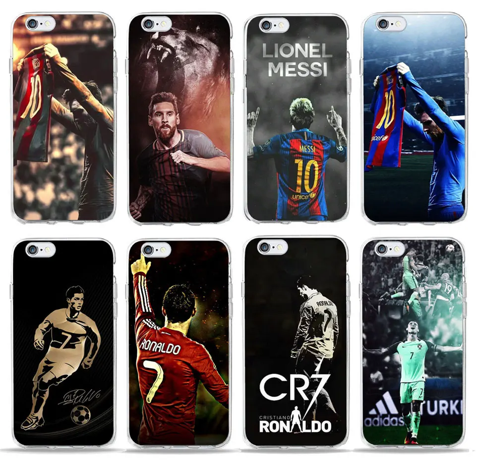 Football Star Messi Ronaldo Neymar Soft Silicone Phone Case Cover