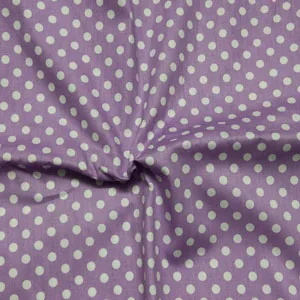 1pc purple white dot Красивая карамельного цвета с принтом в горошек, чистая трилловая хлопчатобумажная ткань в горошек для самостоятельного шитья, детские постельные принадлежности, стеганое украшение - Цвет: 1pc purple white dot