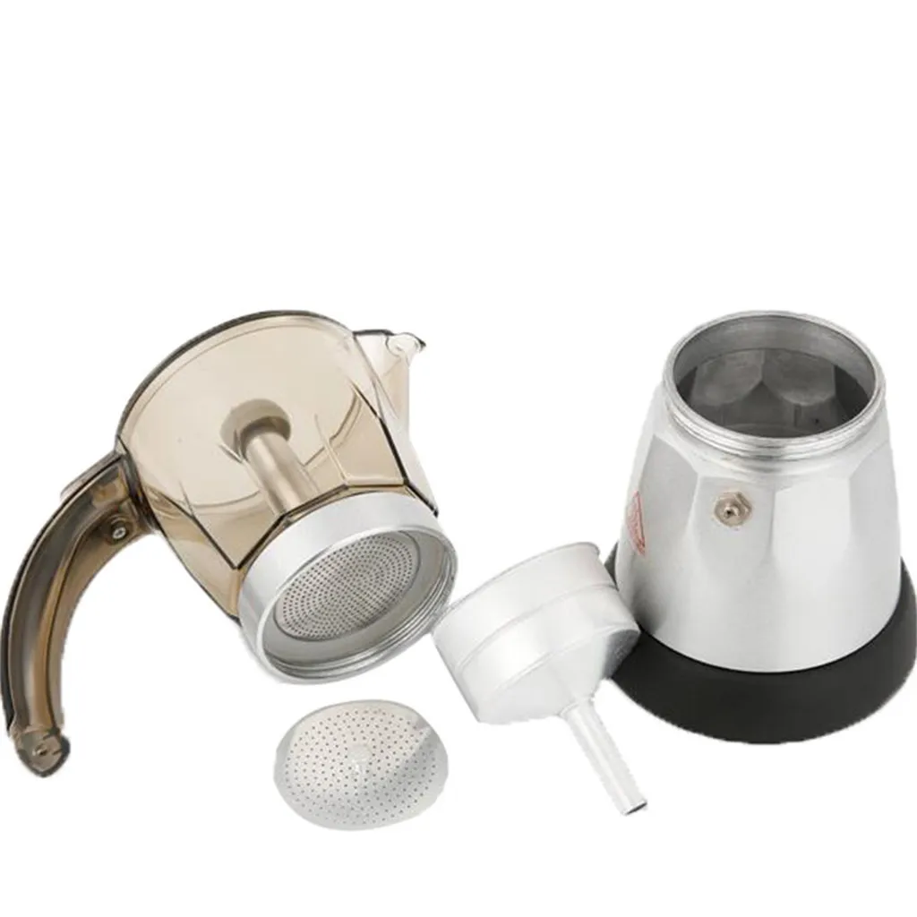 

2019 New Electric Coffee Maker Moka Pot Espresso Coffee Percolator 300ml EU Plug Multi-person office coffee maker hot sell
