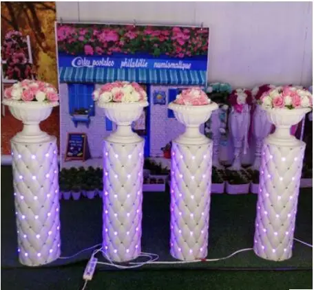 

Wedding Roman column road lead the new T station star light Roman column ornaments LED lights Road lead wedding stars