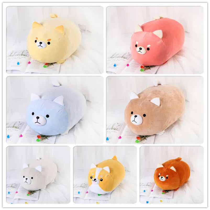 

50cm Cute Fat Shiba Inu Dog Plush Toy Stuffed Soft Kawaii Animal Cartoon Pillow Lovely Gift for Kids Baby Children Good Quality