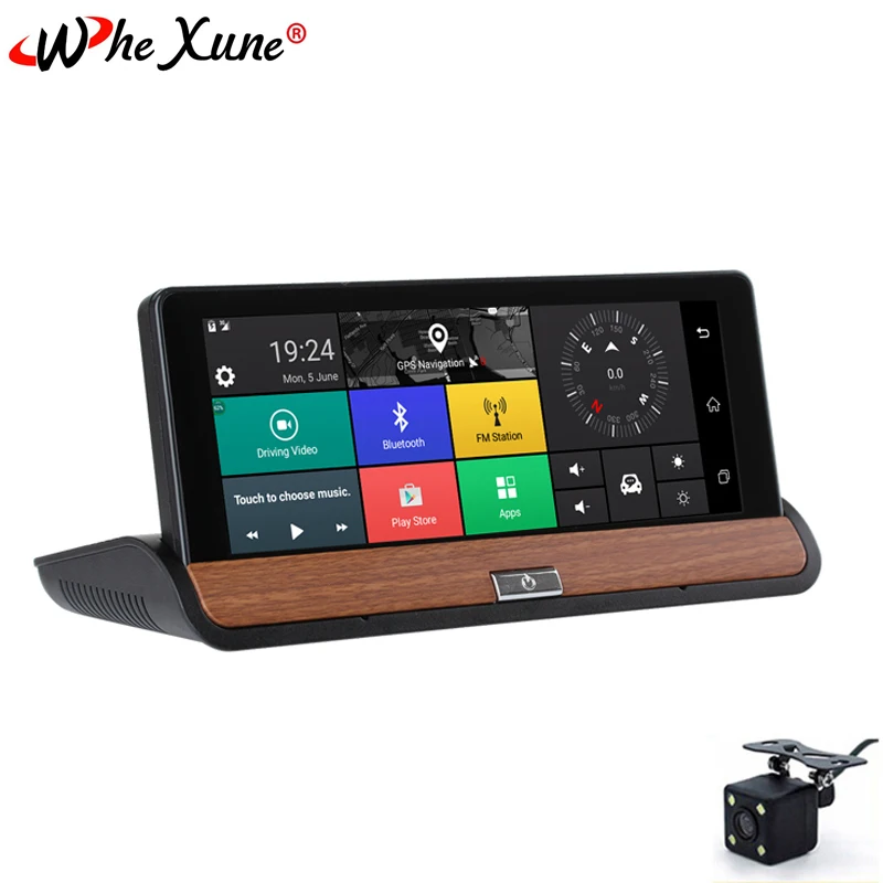 Автомобильный видеорегистратор WHEXUNE 4G 6 86 дюйма Android 5 1 ADAS с Wi Fi Full HD 1080P камера
