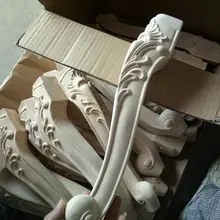 4 шт./лот, различные характеристики, деревянные резные мебельные ножки, ножки для шкафа, дивана, ножки для мебели, ножки для шкафа