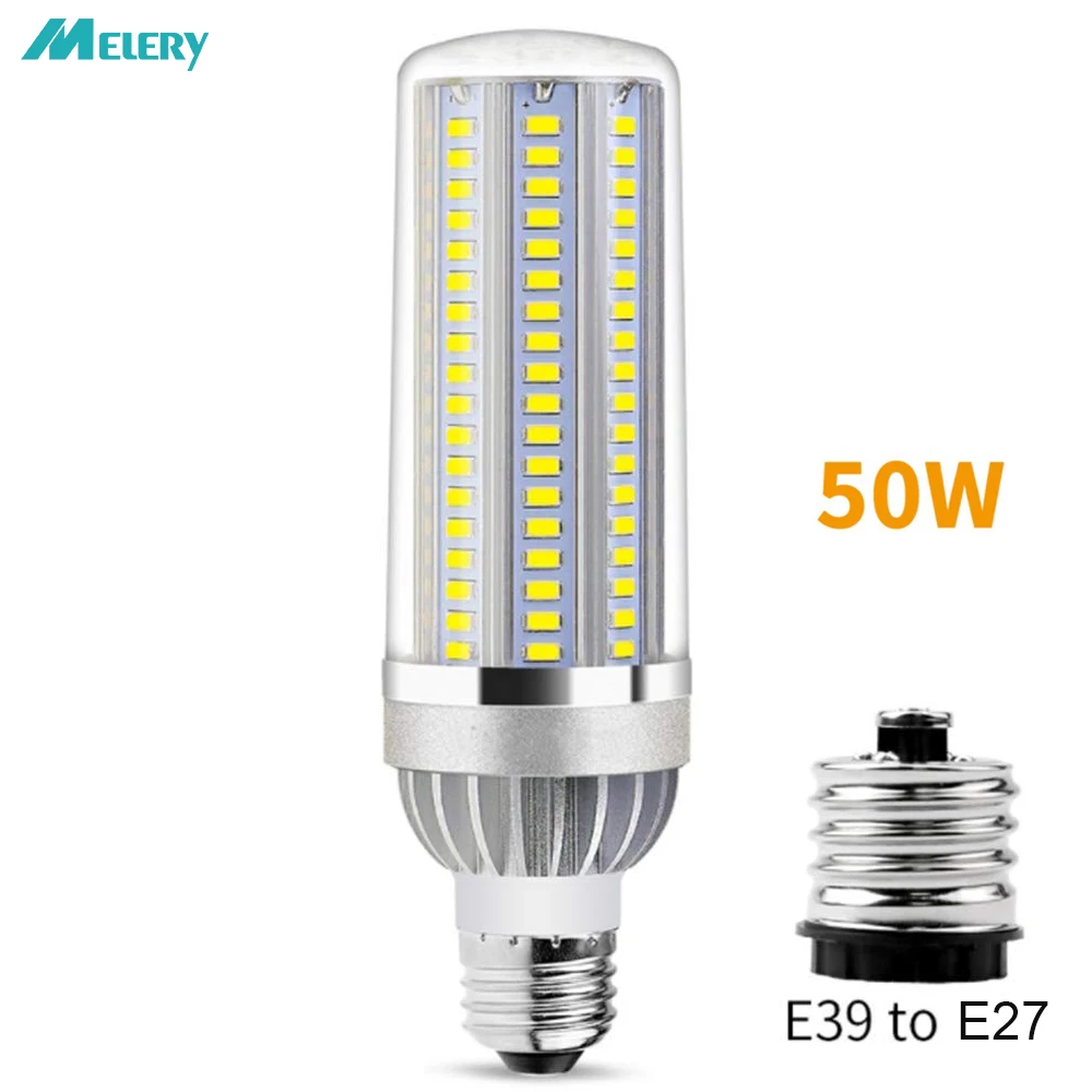 

LED Corn Bulb Light Bulb E27 50W 5400 Lumens Super Bright White 6500K Light for Large Area Street Lamp Garage Highway Warehouse