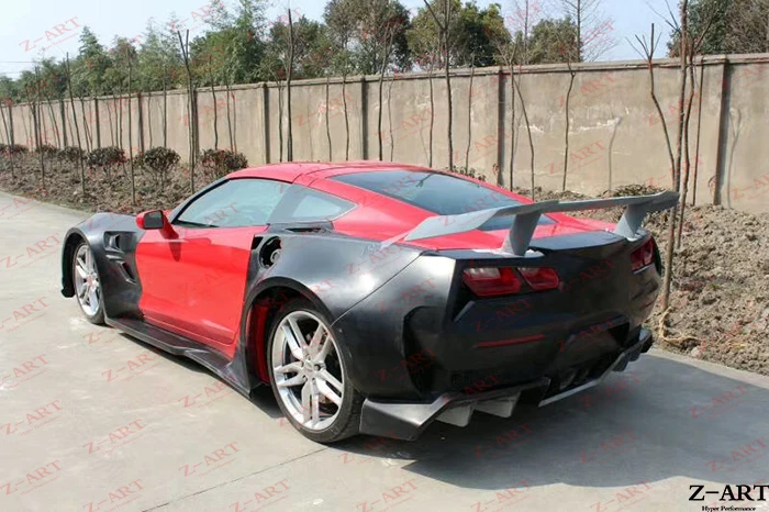 Z-ART комплект расширителей колесных арок для Corvette C7 широкий тюнинг тела комплект для Corvette C7 модифицированный Комплект кузова автостайлинг кузова Комплект