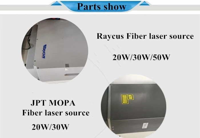 JPT MOPA RAYCUS 20 Вт 30 Вт 50 Вт Портативный волоконный лазерный маркер для ювелирных изделий, металла, кольца