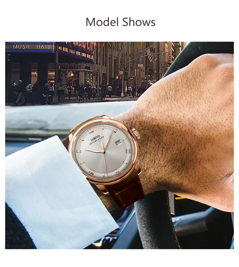LOBINNI часы для мужчин Элитный бренд Сапфир водостойкие relogio Японии Miyota автоматическое механическое движение L14003-2