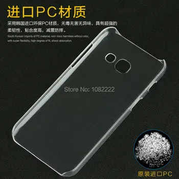 

200pcs/lot Free Shipping Clear Crystal Hard Back Case Cover For Samsung Galaxy A3 A320 2017 / A5 A520 2017/A7 A720 2017