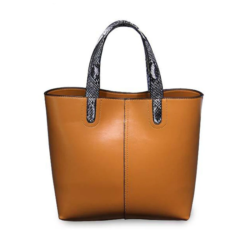 

Fashion Girls Split Leather Shoulder Bag Premium Women Bags Ladies Famous Brands Large Women Handbag Red Yellow Brown Work Bag