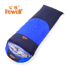 Down sleeping bag autumn and winter outdoor adult envelope style thickening thermal duck down sleeping bag 400g filling